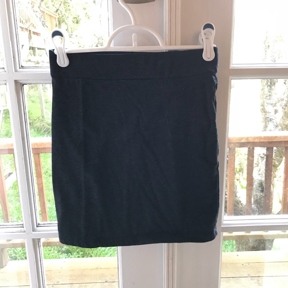 Dark Grey Pencil Skirt